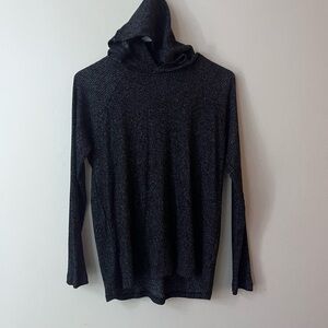 Kenneth Cole Charcoal Hooded Knit Sweater Sweater Size Medium New